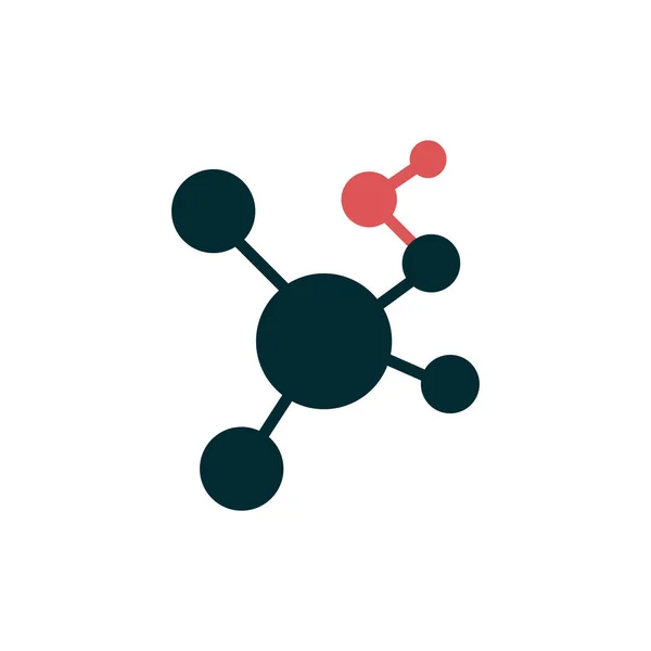 Vector Illustration Molecule Covid — Stok Vektör