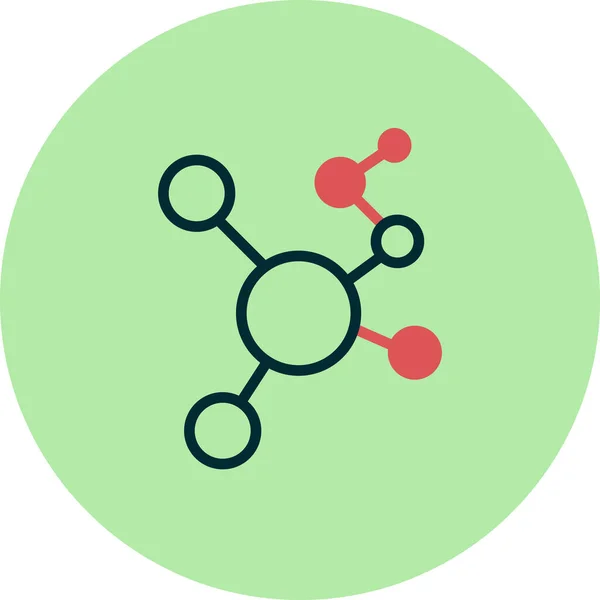 Ilustração Vetorial Uma Molécula Covid — Vetor de Stock