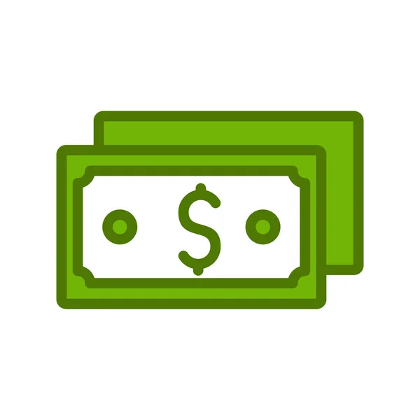 Dollar Web Icon Simple Illustration — Stock Vector