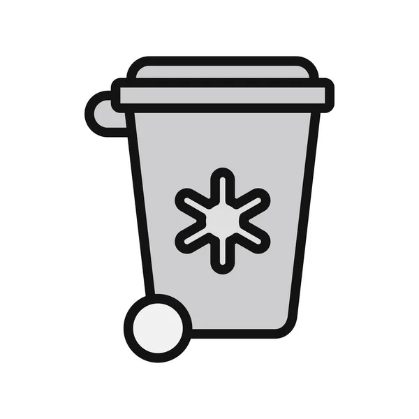 Vector Illustration Dustbin Icon — Stock Vector