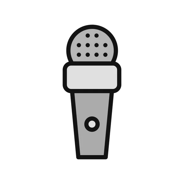 Microphone Icon Vector Illustration Design — Vettoriale Stock