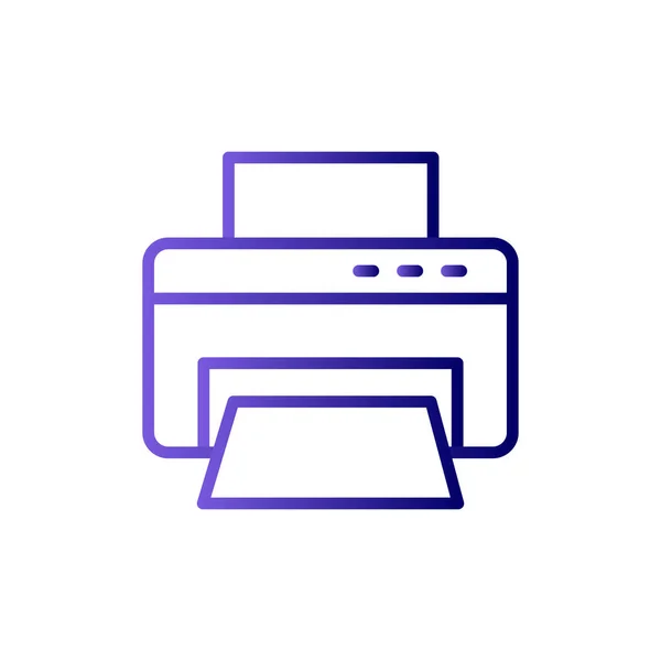 Printer Icon Simple Illustration Computer Vector Icons Web Design — Vector de stock