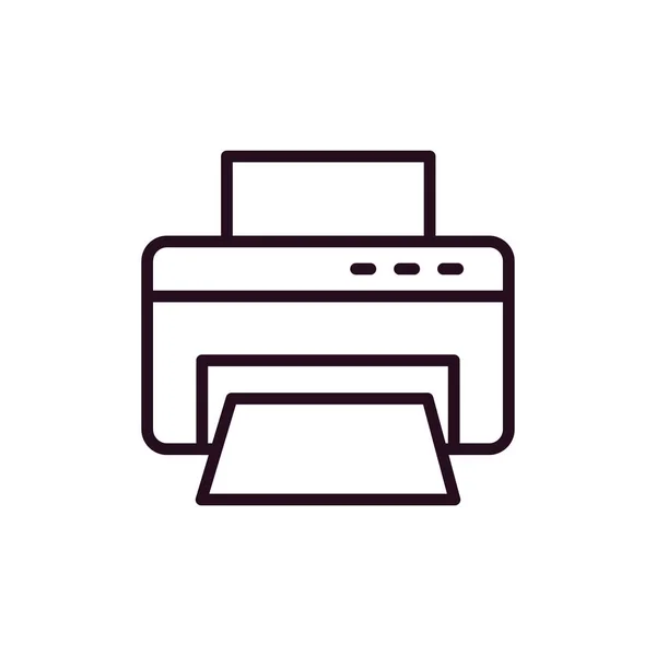 Printer Icon Simple Illustration Computer Vector Icons Web Design — Vettoriale Stock