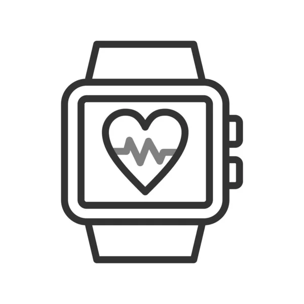 Smartwatch Web Ikone Einfaches Design — Stockvektor