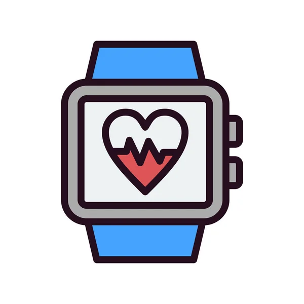 Smartwatch Web Ikone Einfaches Design — Stockvektor