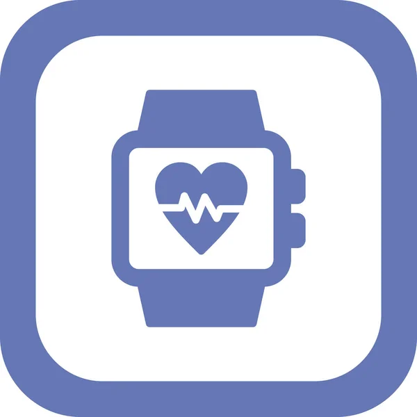 Smartwatch Icono Web Diseño Simple — Vector de stock