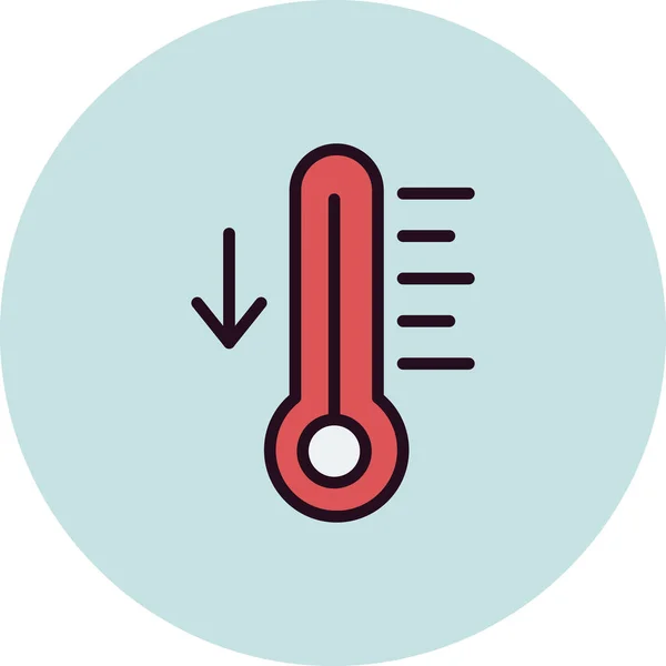 Температура Простая Иллюстрация — стоковый вектор