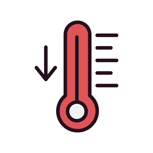 Temperatura Ícone Web Ilustração Simples — Vetor de Stock