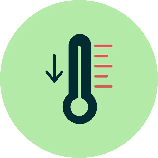 Temperatura Icono Web Ilustración Simple — Vector de stock