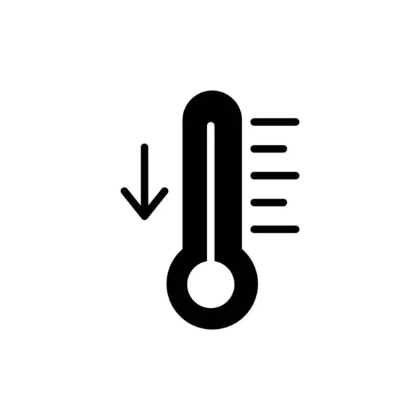 Temperatura Icono Web Ilustración Simple — Archivo Imágenes Vectoriales
