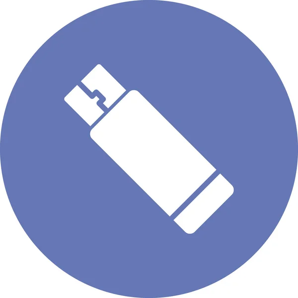 Usb Drive Web Icon Vector Illustration — Vetor de Stock