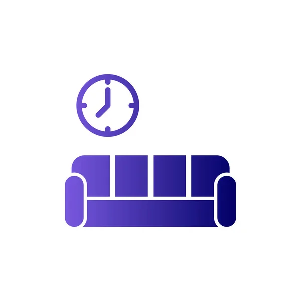 Waiting Room Web Icon Simple Illustration — ストックベクタ