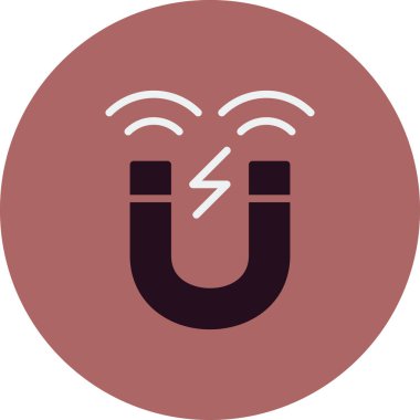 Mıknatıs simgesini, basit vektör çizim