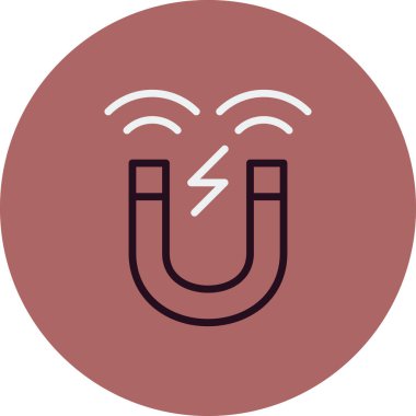 Mıknatıs simgesini, basit vektör çizim