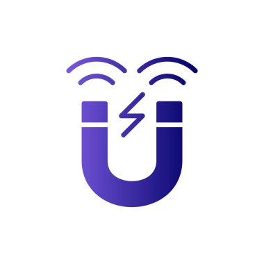 Mıknatıs simgesini, basit vektör çizim