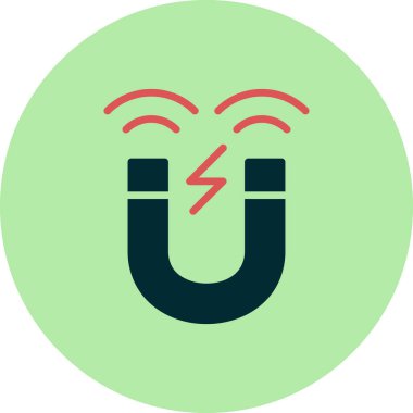 Mıknatıs simgesini, basit vektör çizim