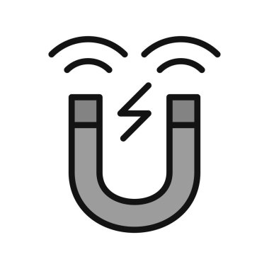 Mıknatıs simgesini, basit vektör çizim