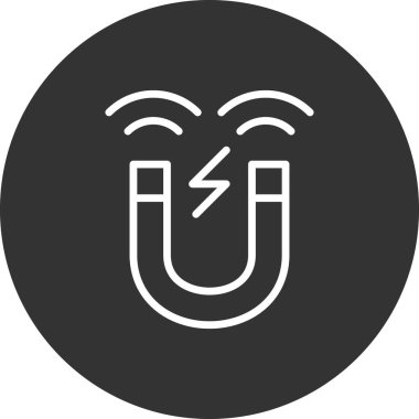 Mıknatıs simgesini, basit vektör çizim