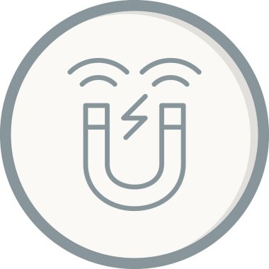 Mıknatıs simgesini, basit vektör çizim