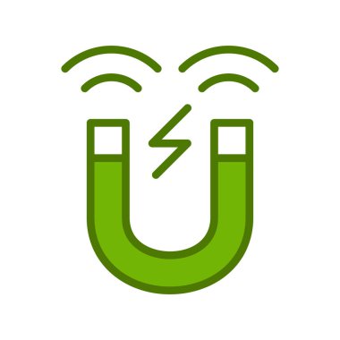 Mıknatıs simgesini, basit vektör çizim