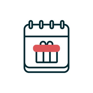 Hediye simgesinin vektör illüstrasyonu