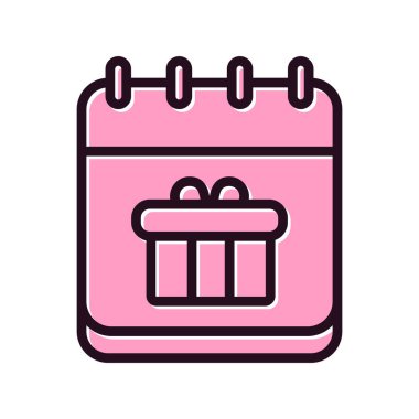 Hediye simgesinin vektör illüstrasyonu