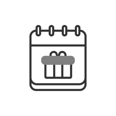 Hediye simgesinin vektör illüstrasyonu