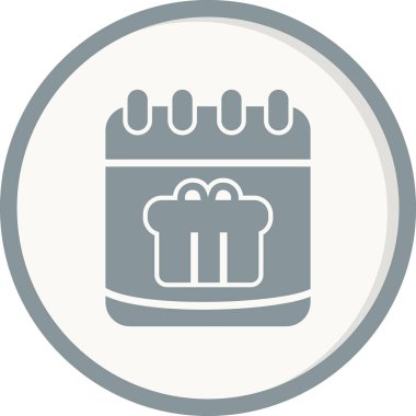 Hediye simgesinin vektör illüstrasyonu