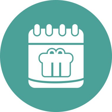 Hediye simgesinin vektör illüstrasyonu