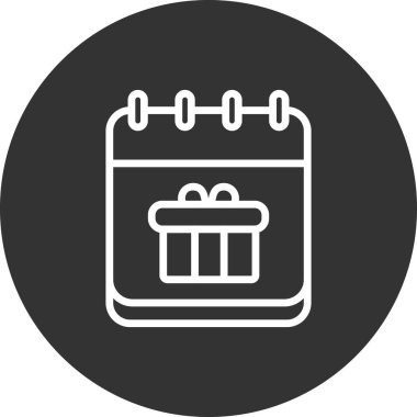 Hediye simgesinin vektör illüstrasyonu