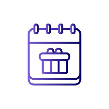 Hediye simgesinin vektör illüstrasyonu