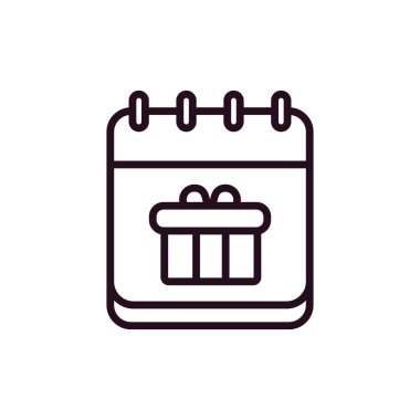Hediye simgesinin vektör illüstrasyonu