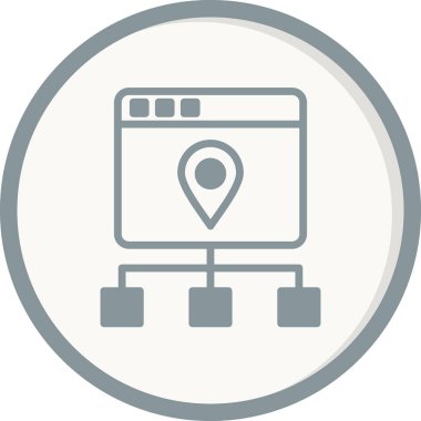 Durum haritası vektör simgesi modern basit tasarım