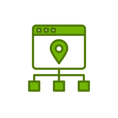 Durum haritası vektör simgesi modern basit tasarım