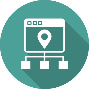 Durum haritası vektör simgesi modern basit tasarım