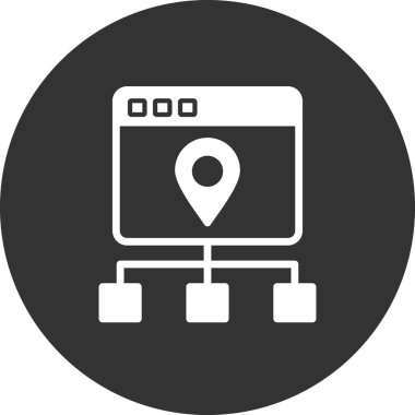 Durum haritası vektör simgesi modern basit tasarım