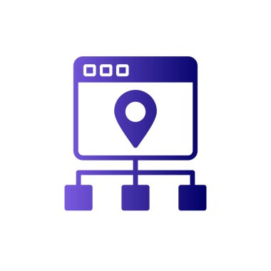 Durum haritası vektör simgesi modern basit tasarım