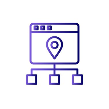 Durum haritası vektör simgesi modern basit tasarım