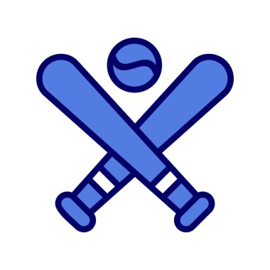 Beyzbol. Web simgesi basit illüstrasyon 