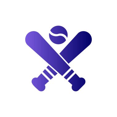 Beyzbol. Web simgesi basit illüstrasyon 