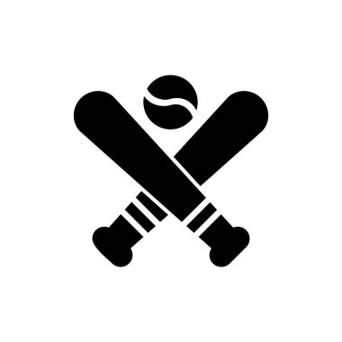 Beyzbol. Web simgesi basit illüstrasyon 