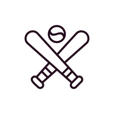 beysbol spor ikonu vektör çizimi tasarımı 