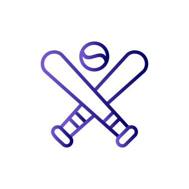 beysbol spor ikonu vektör çizimi tasarımı 