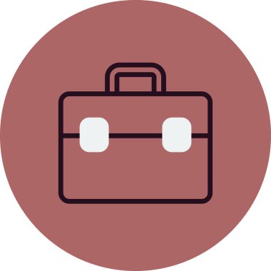 Evrak çantası modern simgesinin vektör illüstrasyonu