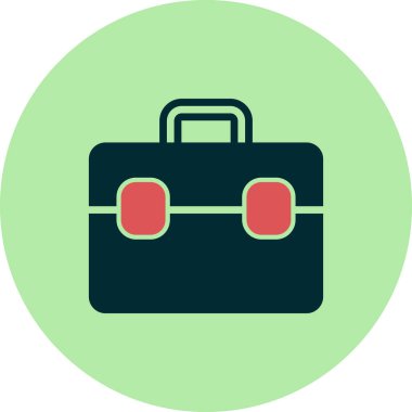 Evrak çantası modern simgesinin vektör illüstrasyonu