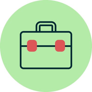 Evrak çantası modern simgesinin vektör illüstrasyonu