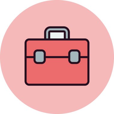 Evrak çantası modern simgesinin vektör illüstrasyonu