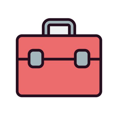 Evrak çantası modern simgesinin vektör illüstrasyonu