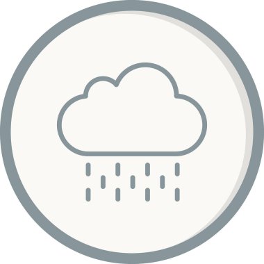 bulut vektör çizgi işareti