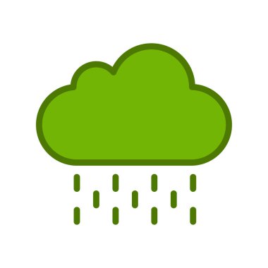 bulut vektör çizgi işareti